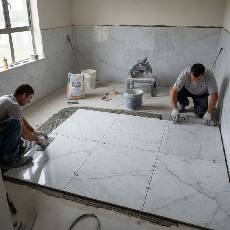 Marble Tile Repair detail