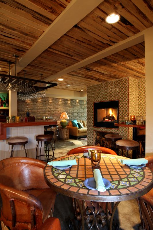 Fireplace surround tiling